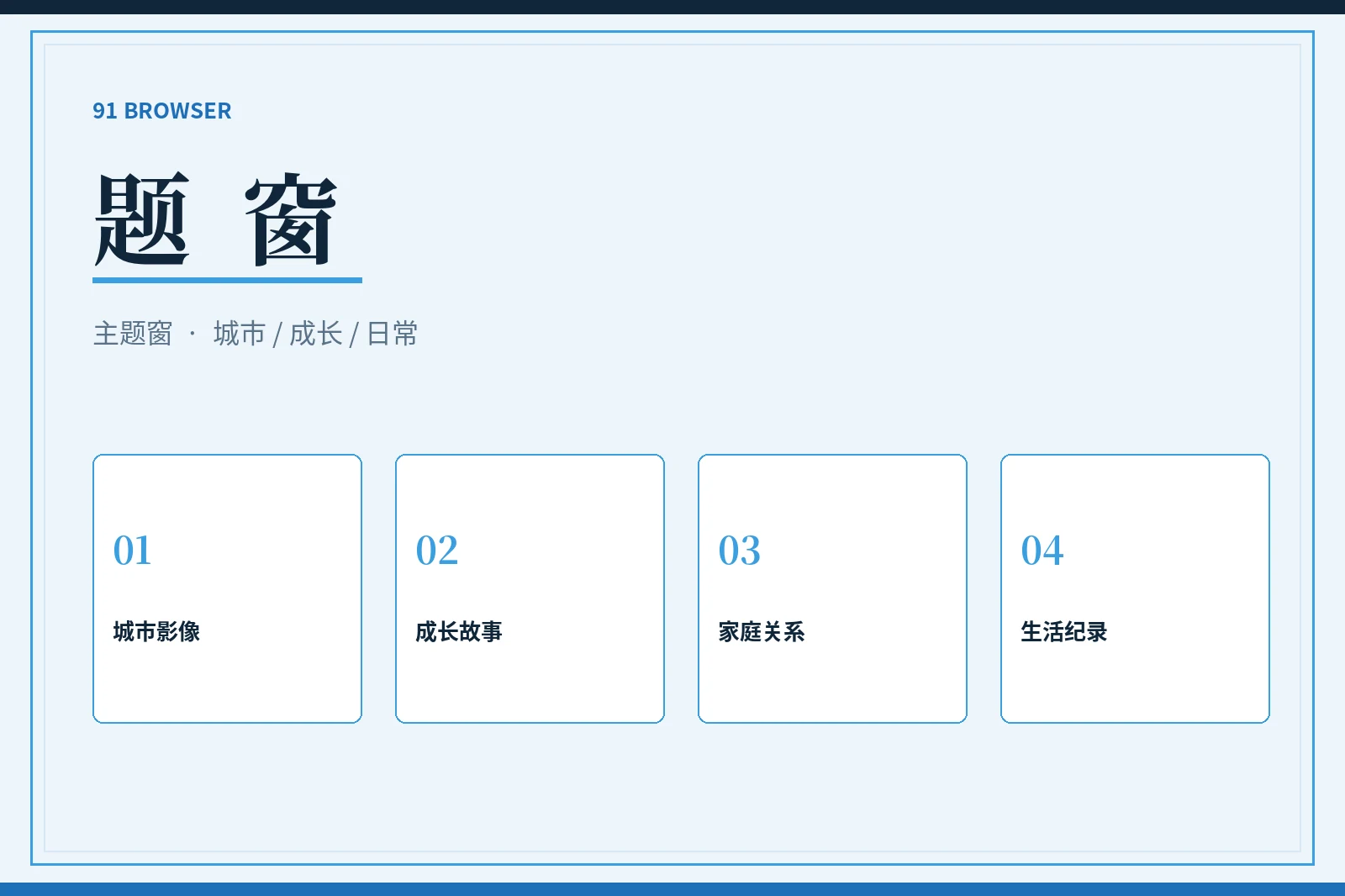 题窗主题导览